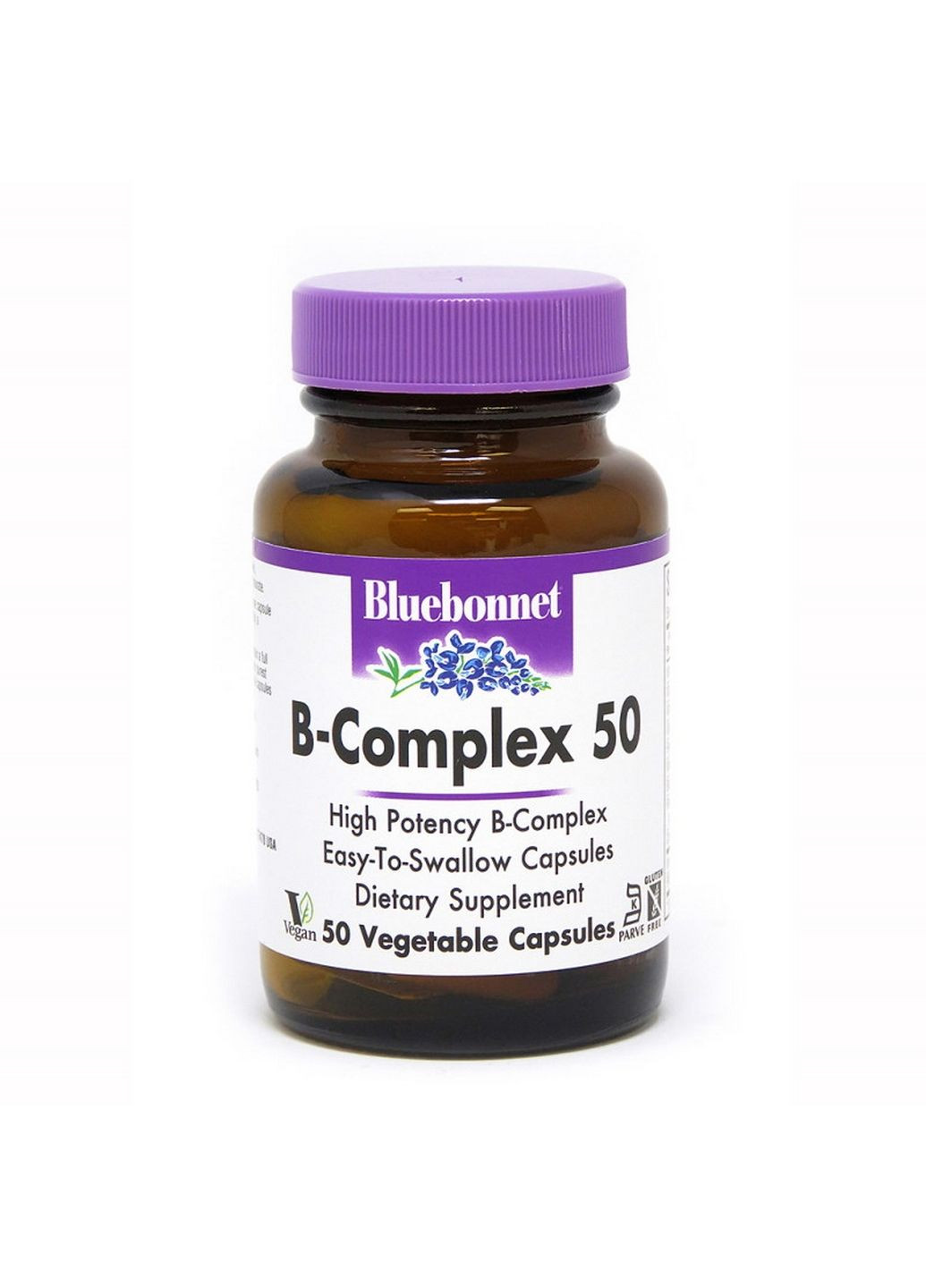 Витамины и минералы В-Complex 50, 50 вегакапсул Bluebonnet Nutrition (293341079)