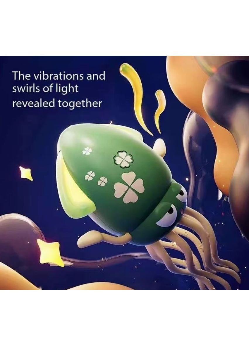 Танцующий осьминог Tummy Time интерактивная игрушка кальмар для детей Зеленый (2104618659) No Brand (355873054)