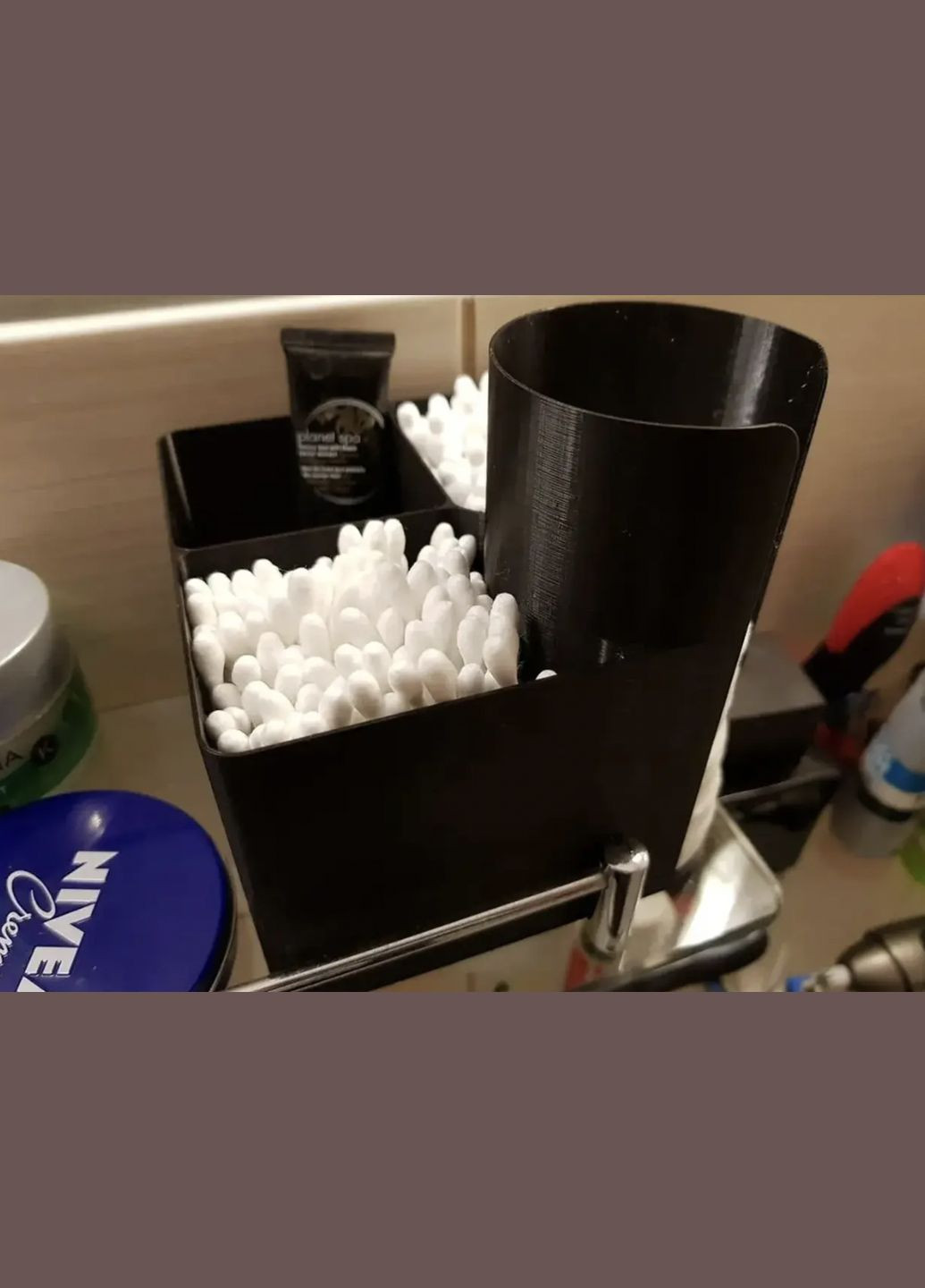 Органайзер для ватных дисков, ушных палочек, средств гигиены UA3D (303925327)