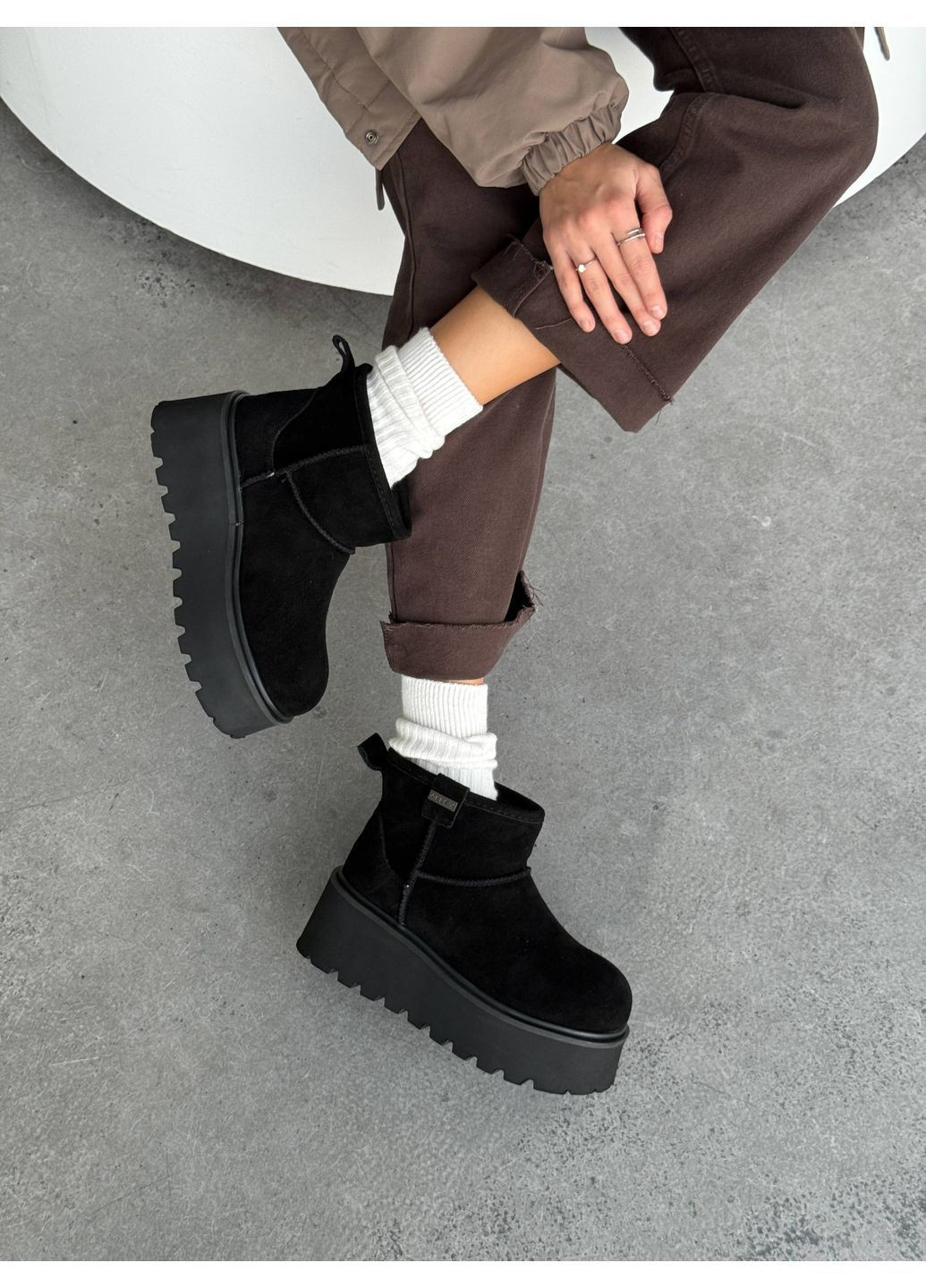 Чорні уггі Helen (367164688)