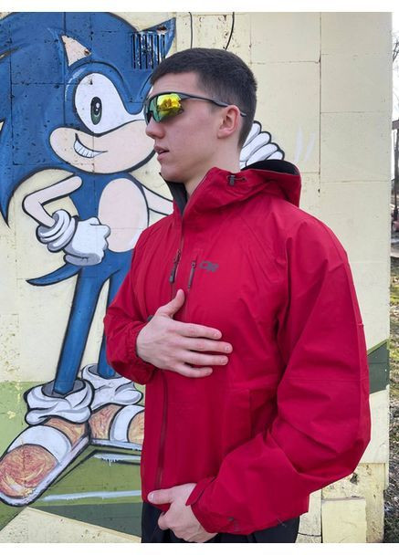 Темно-червона демісезонна вітровка Outdoor Research Foray 1 Gore-tex