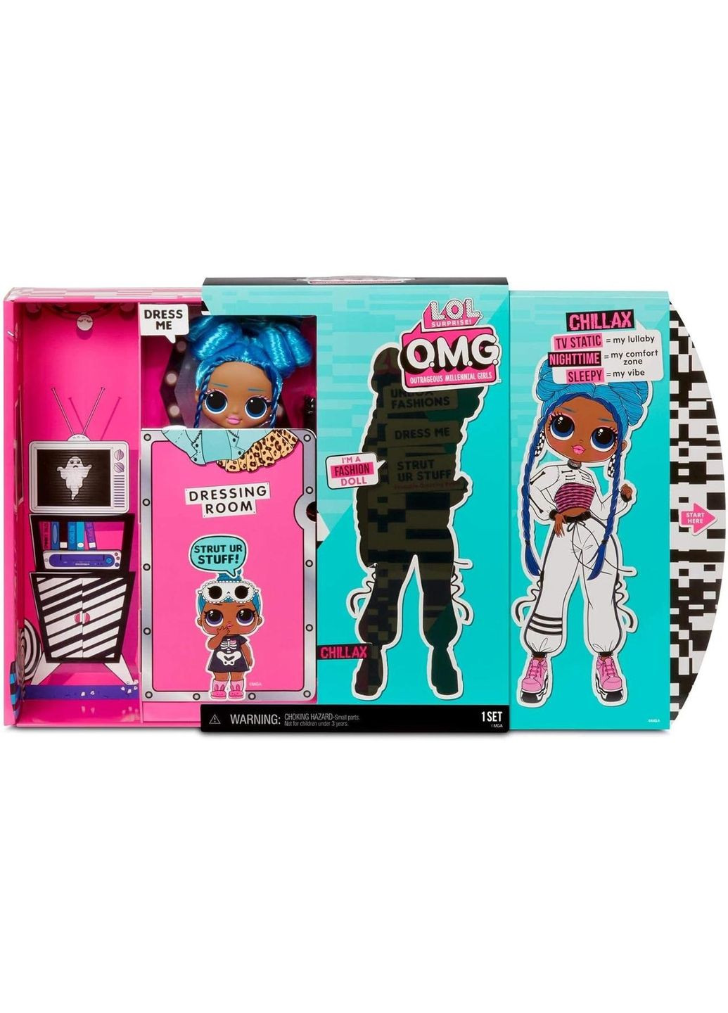 Ігровий набір із лялькою LOL Surprise OMG Chillax Fashion Doll with 20 Surprises Леді Релакс MGA Entertainment (282964624)
