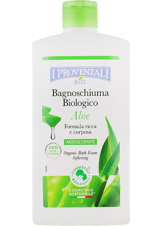 Піна для ванн, пом'якшувальна Aloe Organic Bath Foam Softening 400ml (658027-56207) I Provenzali (369135927)