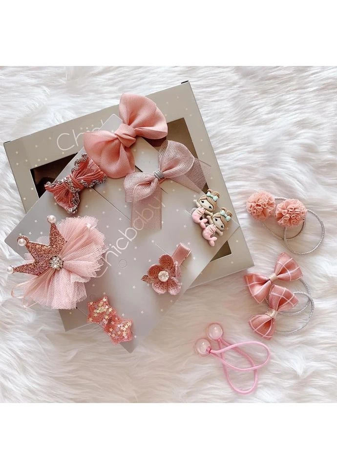 Резинки и заколки Chicbaby (Темно-розовый Набор) Diana Textile (371136347)