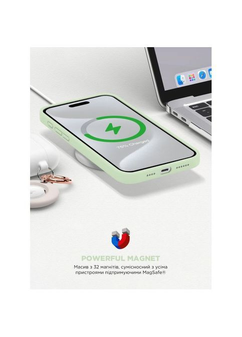 Чехол для мобильного телефона (ARM77006) ArmorStandart ICON2 MagSafe Apple iPhone 15 Pro Soft Mint (326594192)