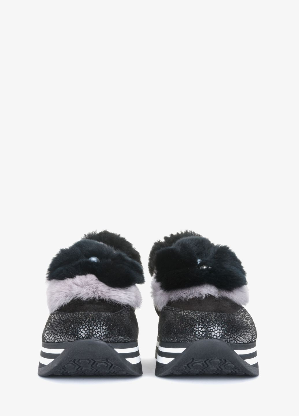 Черные зимние кросівки Marzetti