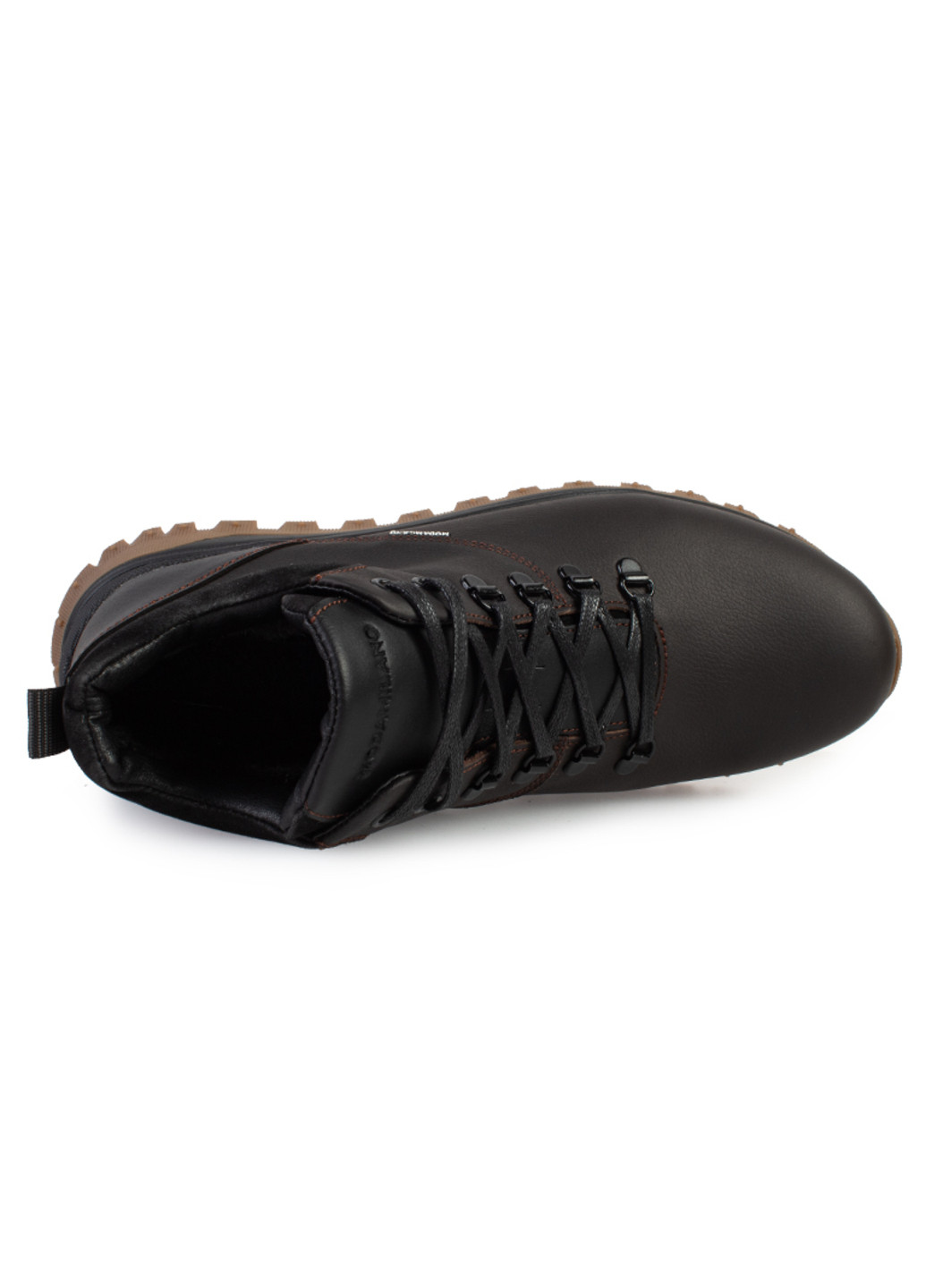 Черные зимние ботинки мужские бренда 9501132_(1) ModaMilano