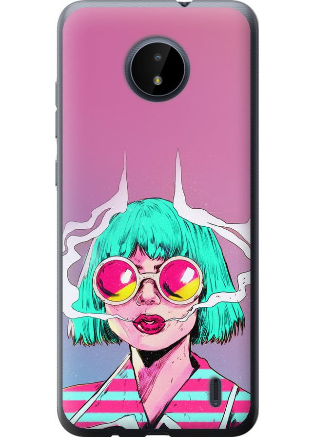Силиконовый чехол 'Поп арт девушка' для Endorphone Nokia C20 (276194774)