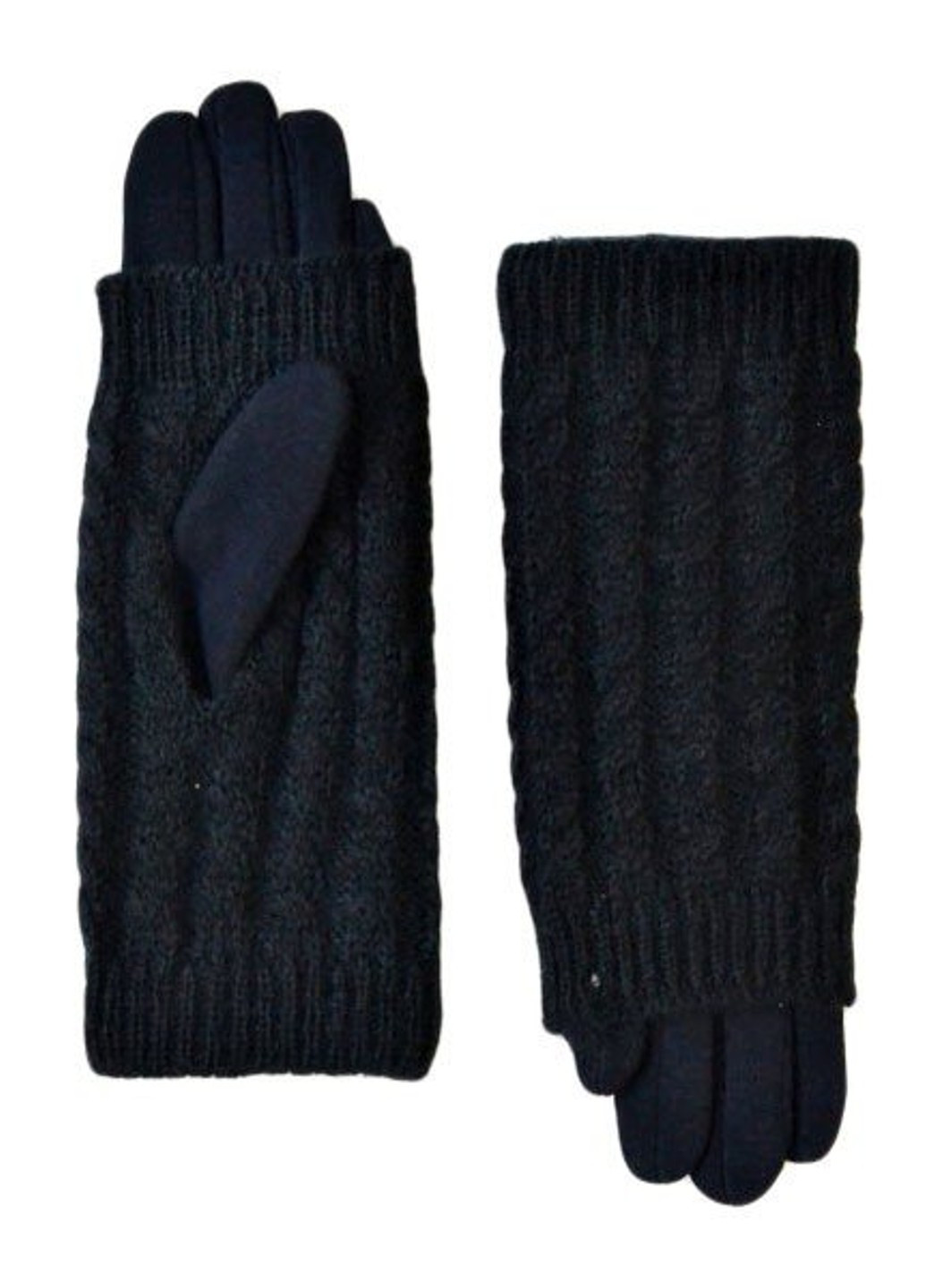 Женские зимние черные перчатки L BR-S (266142931)