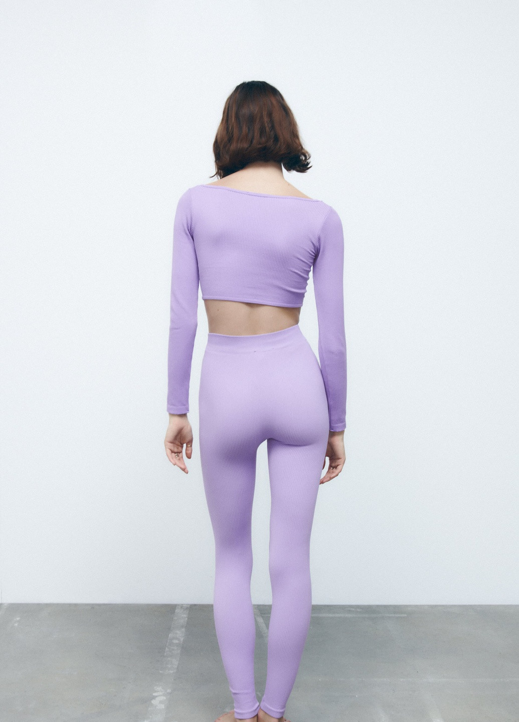 Сиреневые демисезонные леггинсы Zara