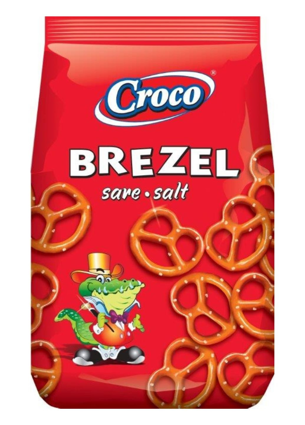 Фігурна соломка солена BREZEL 80 г CROCO (259423558)