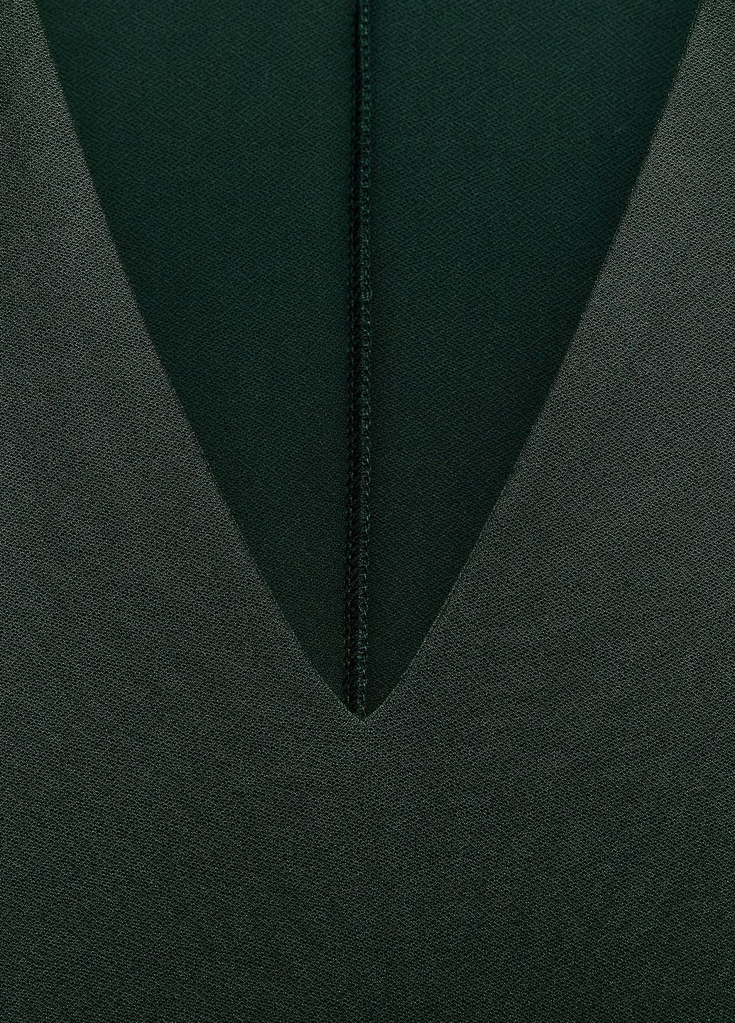 Темно-зелена повсякденний плаття, сукня Zara однотонна