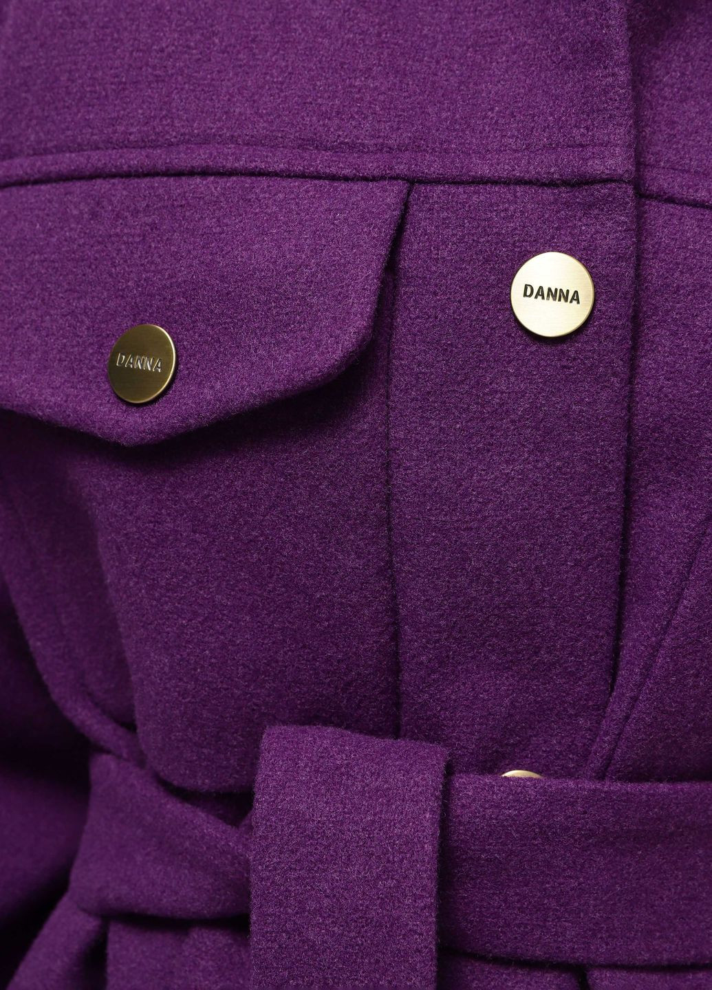 Сиреневое демисезонное Пальто демисезонное сиреневое 1921RS пальто-рубашка DANNA