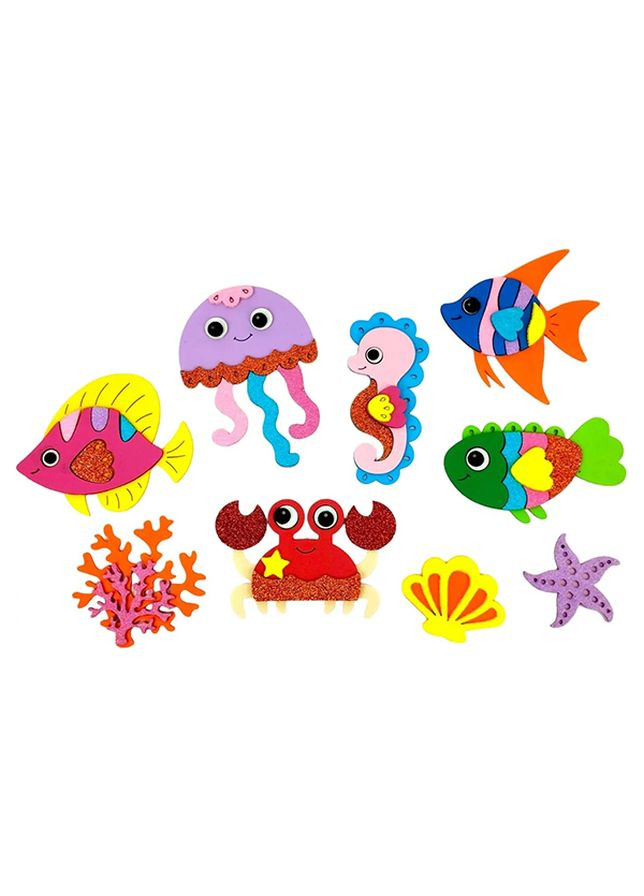 Набор 3D аппликация "Рыбки" цвет разноцветный ЦБ-00235525 Апли Крапли (268121715)