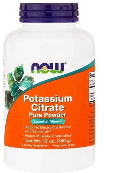 Potassium Citrate 340 g /243 servings/ Now Foods (256720483)