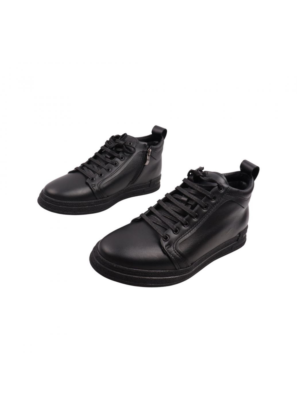 Черные ботинки мужские черные натуральная кожа Vadrus