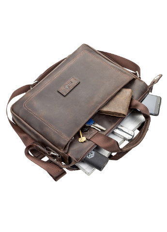 Мужская кожаная сумка 34х25х6 см Shvigel (229461079)