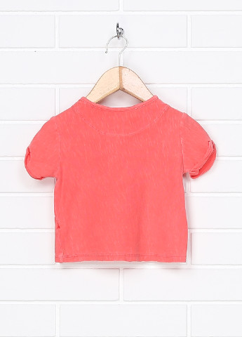 Розовая летняя футболка с коротким рукавом Zara