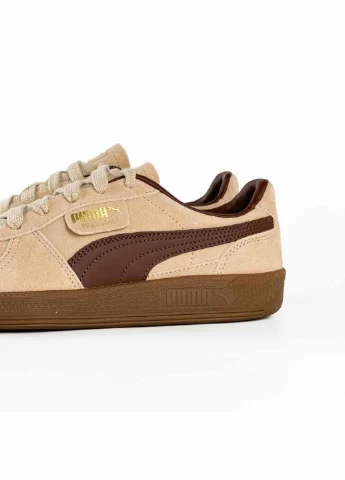 Бежевые всесезонные кроссовки 396463-60 Puma Palermo