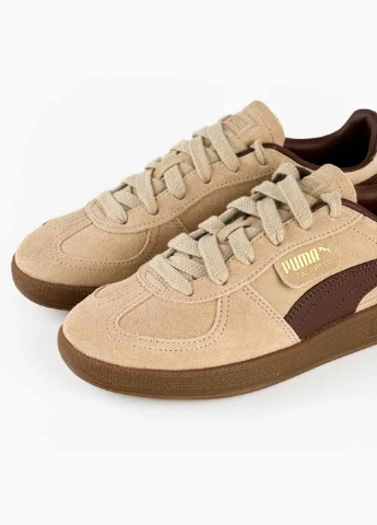 Бежевые всесезонные кроссовки 396463-60 Puma Palermo