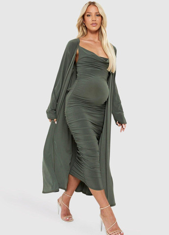 Костюм для беременных (платье, кардиган) Boohoo (283025940)