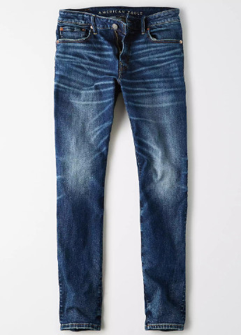Темно-синие демисезонные скинни джинсы American Eagle
