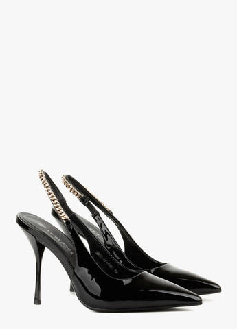 Le'BERDES Туфлі слінгбекі чорний з натуральна шкіра, україна — літо (322646268)