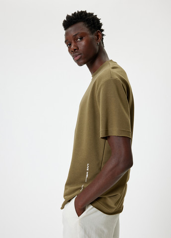 Светло-коричневая футболка KOTON