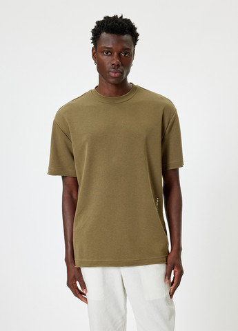 Светло-коричневая футболка KOTON