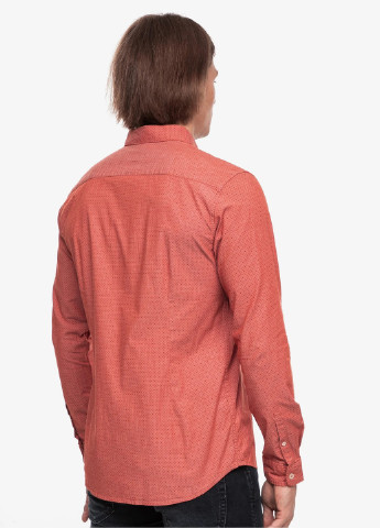 Терракотовая кэжуал рубашка в горошек Tom Tailor