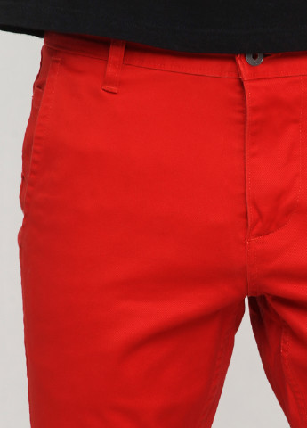 Красные джинсовые демисезонные прямые брюки Dockers