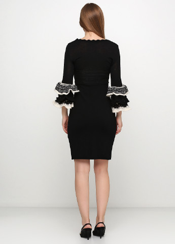 Черное кэжуал платье футляр Roberta Scarpa