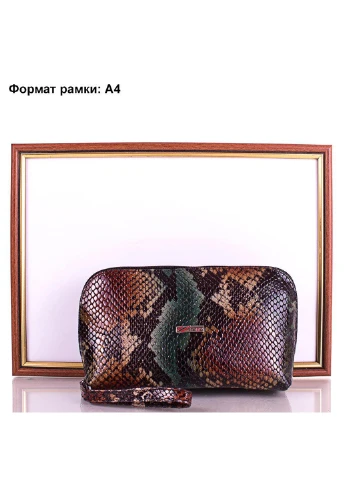 Жіноча шкіряна косметичка (SHI064-4-2ZM) 17,5х11х6,5 см Desisan (253490916)