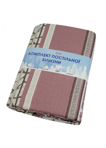 Постільна білизна Мармур бежевий бязь полуторний (156312) Home Line (254072725)