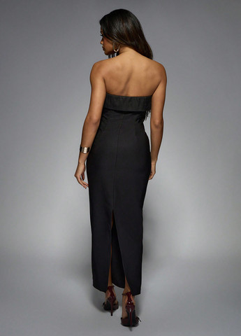 Черное вечернее, кэжуал платье футляр SHEIN однотонное