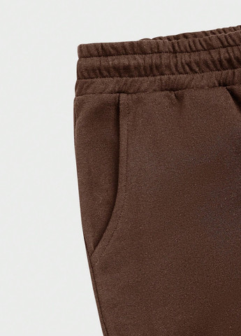 Темно-коричневые спортивные демисезонные джоггеры брюки SHEIN