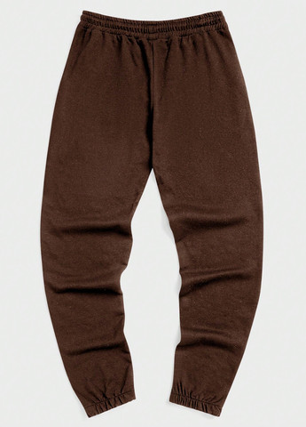 Темно-коричневые спортивные демисезонные джоггеры брюки SHEIN