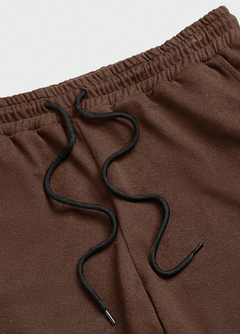 Темно-коричневые спортивные демисезонные джоггеры брюки SHEIN