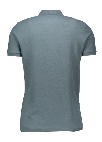 Серо-синяя футболка-поло для мужчин Piazza Italia однотонная