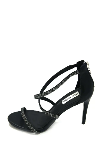 Черные женские босоножки Steve Madden на молнии