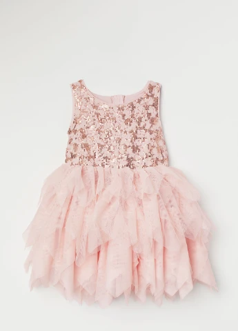 Розовое платье H&M (129142087)