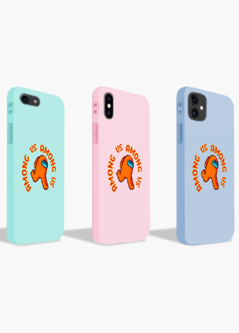 Чехол силиконовый Apple Iphone 8 Амонг Ас Оранжевый (Among Us Orange) (6151-2408) MobiPrint (219561280)