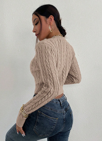 Бежевий демісезонний джемпер джемпер SHEIN