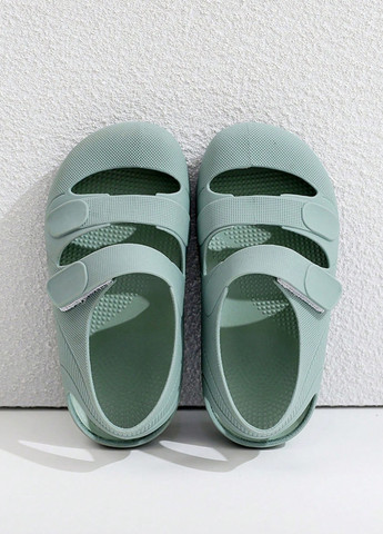 Оливковые кэжуал сандалии SHEIN на липучке