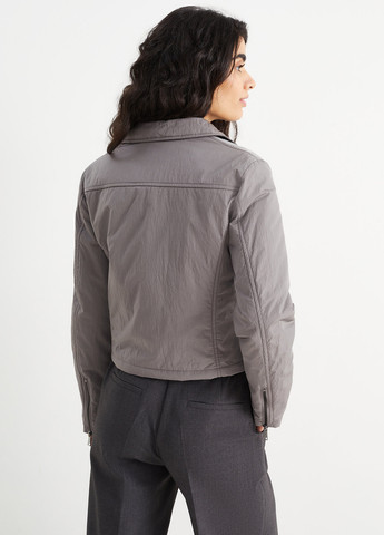 Серая демисезонная куртка косуха C&A