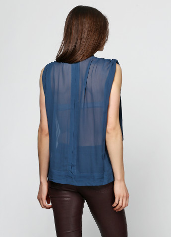 Темно-синяя летняя блуза Karen by Simonsen