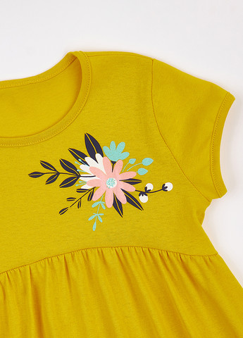 Горчичное платье dexter's (293345146)