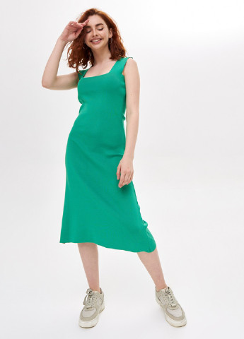 Зеленое кэжуал платье платье-майка Sewel однотонное