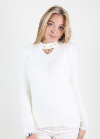 Белый зимний свитер Ladies Fasfion