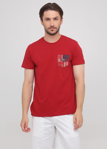 Темно-красная футболка Ralph Lauren